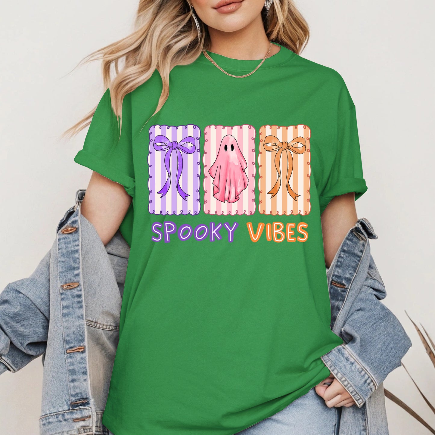 Spooky Vibes Shirt Hoodie Sweatshirt for Halloween and Fall Looks