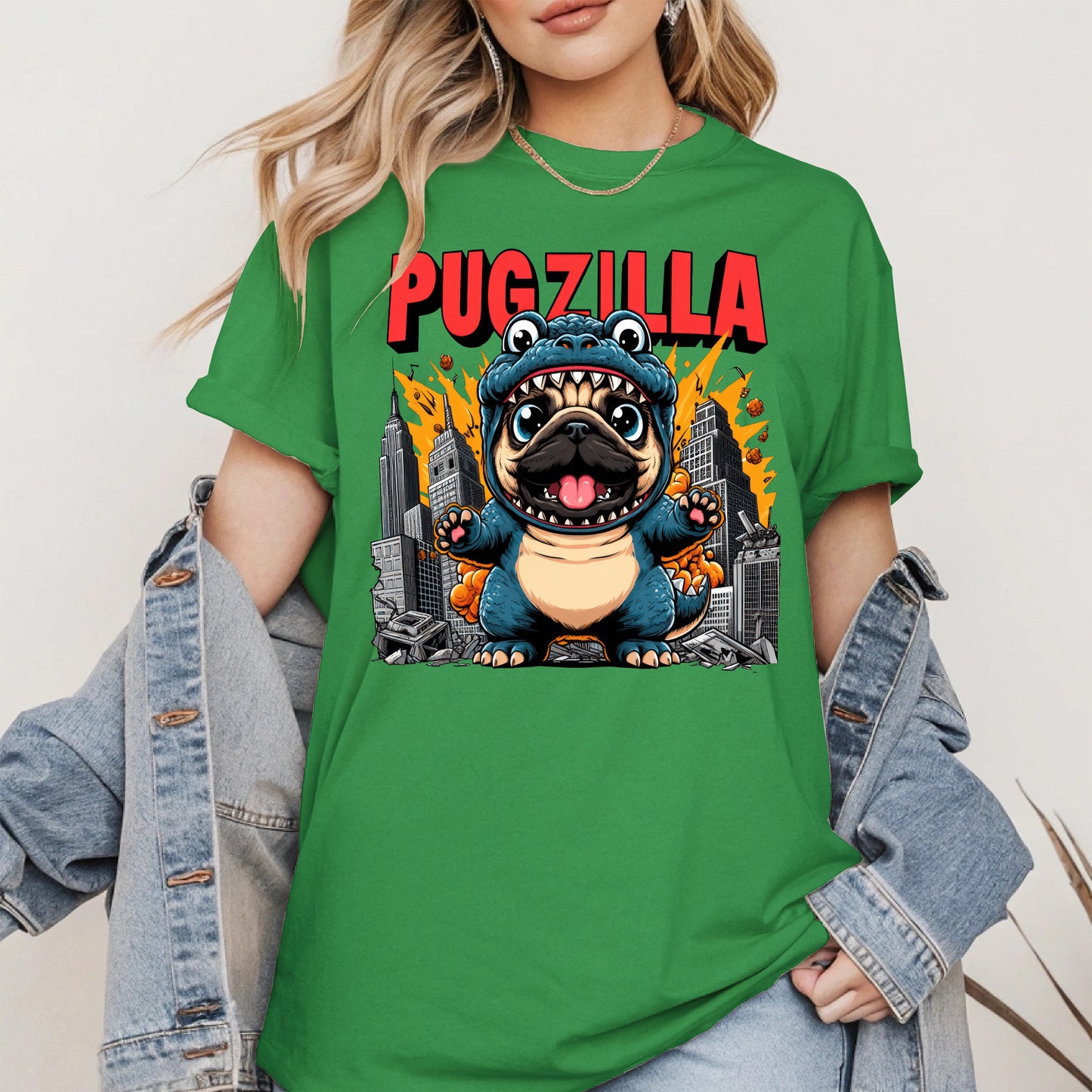 Pugzilla Funny Dog Shirt Hoodie Sweatshirt