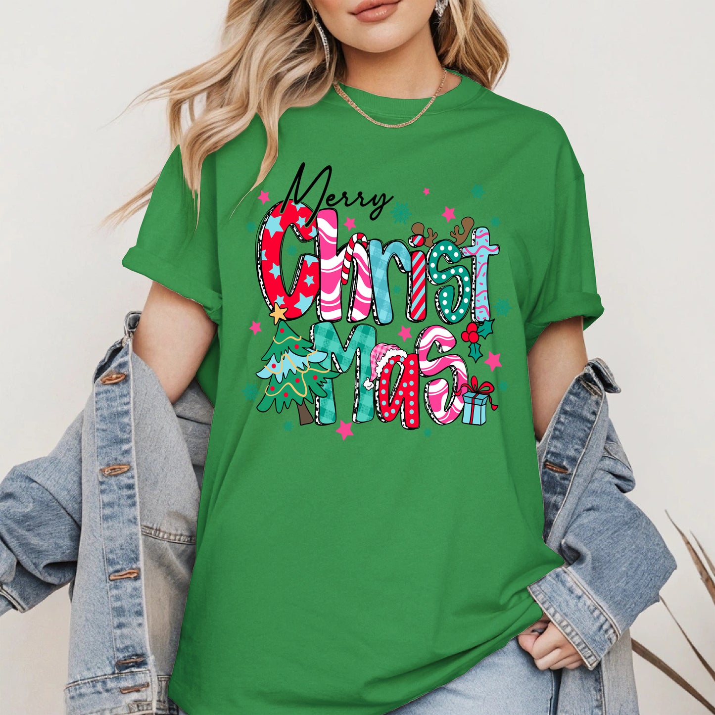 Colorful Christmas Holiday Shirt
