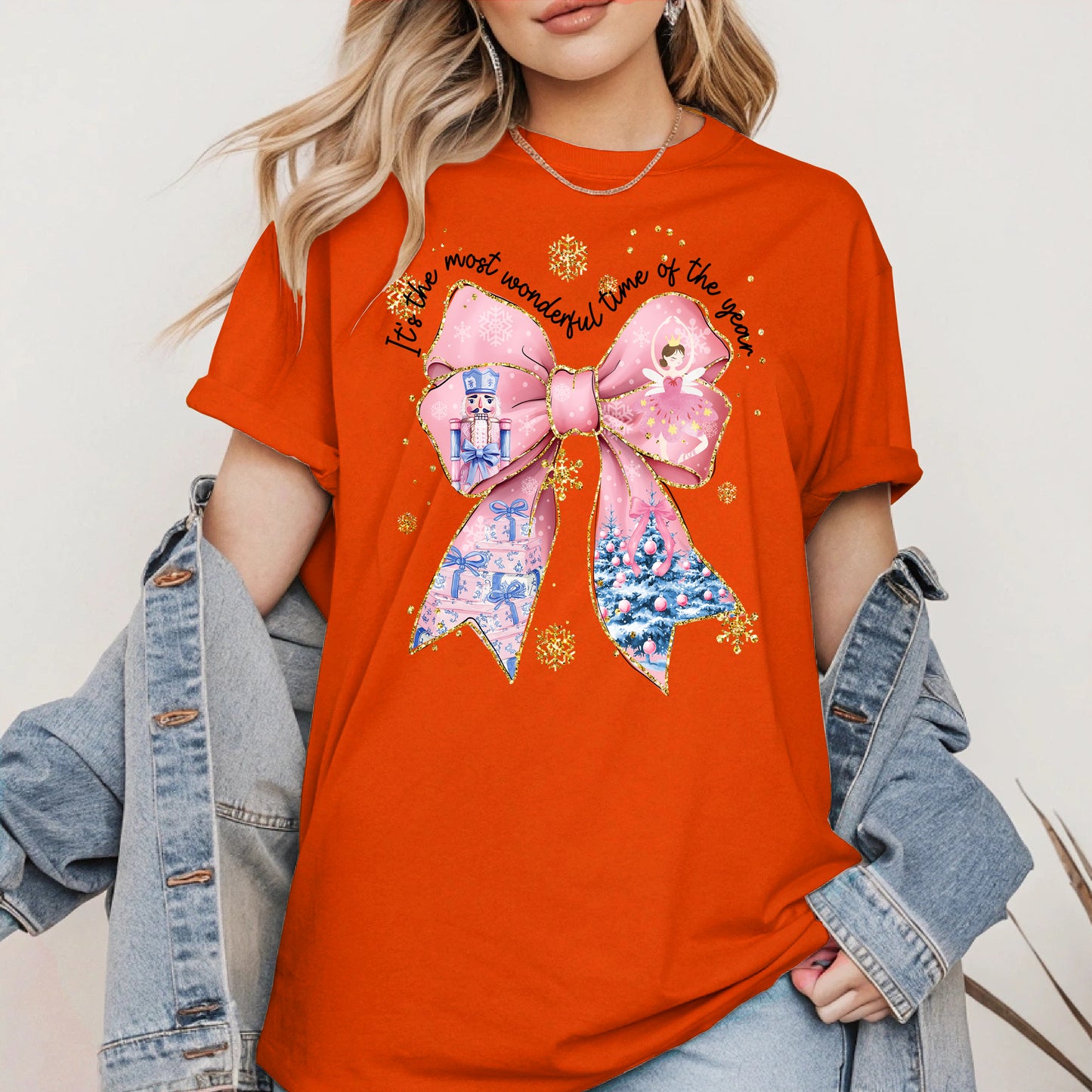 It is the Most Wonderful Time Christmas Bow Shirt