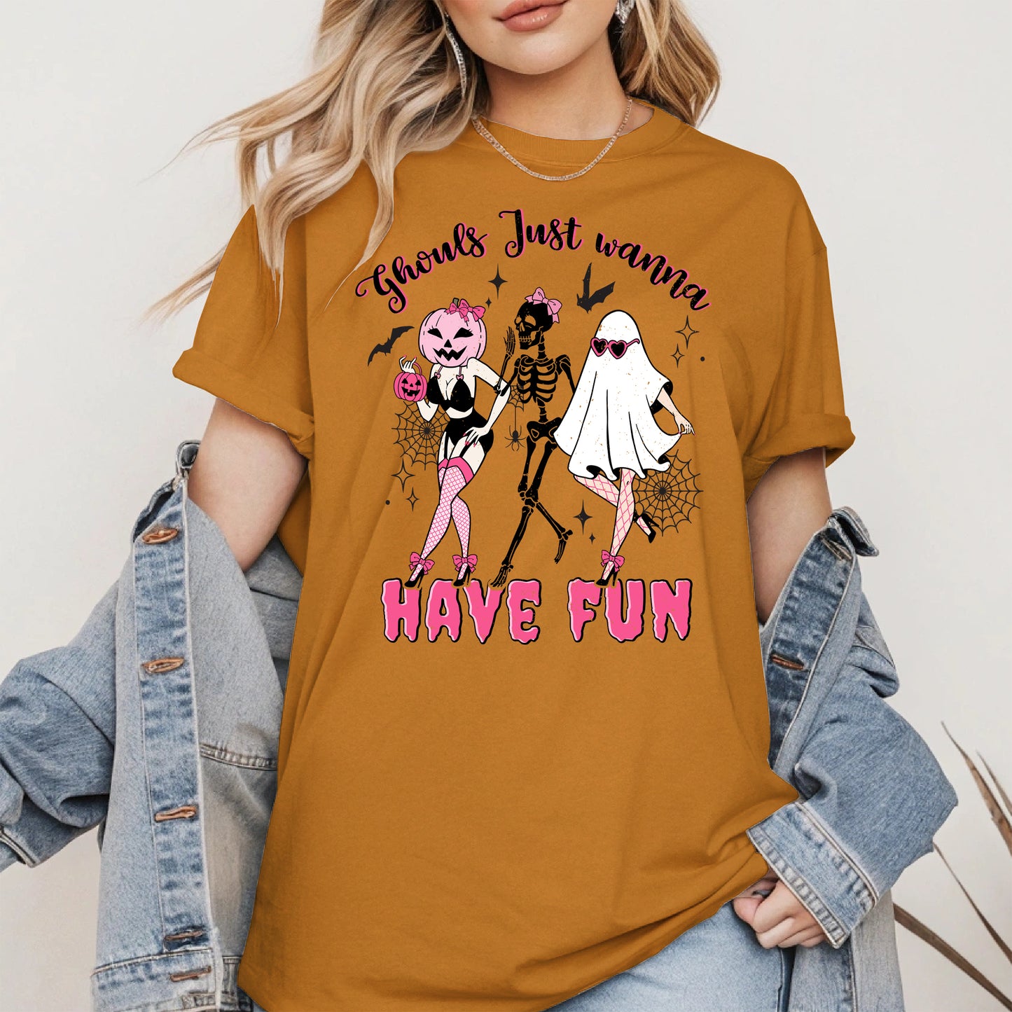Ghouls Just Wanna Have Fun Halloween Pinup Design