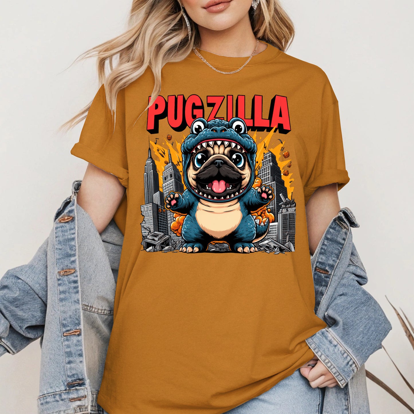 Pugzilla Funny Dog Shirt Hoodie Sweatshirt