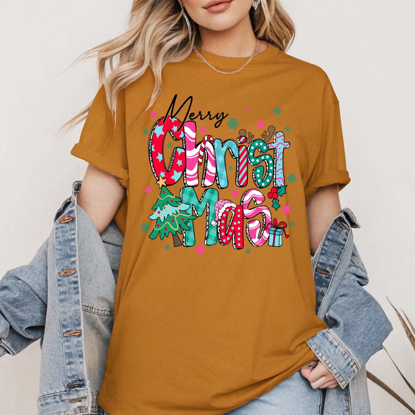 Colorful Christmas Holiday Shirt