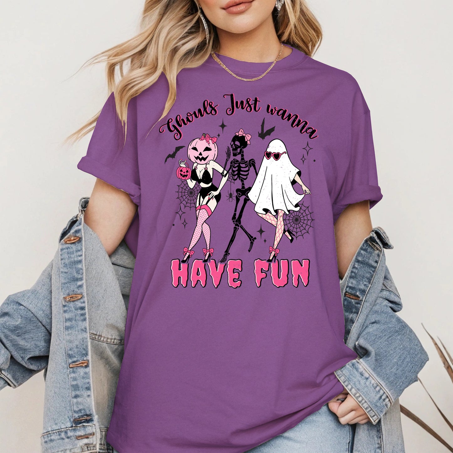 Ghouls Just Wanna Have Fun Halloween Pinup Design