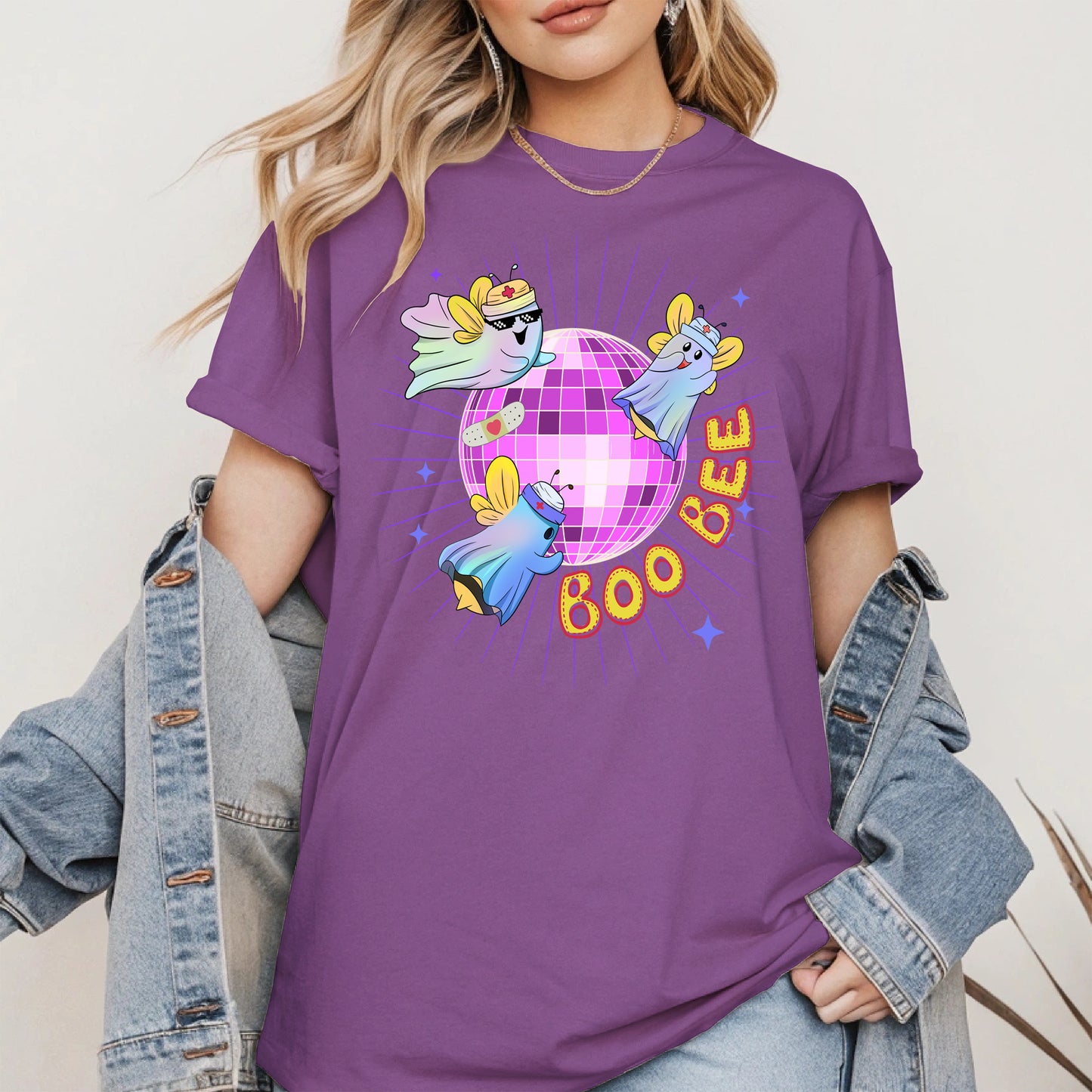 Boo Bee – Cute Disco Ghost Nurse Bee Shirt