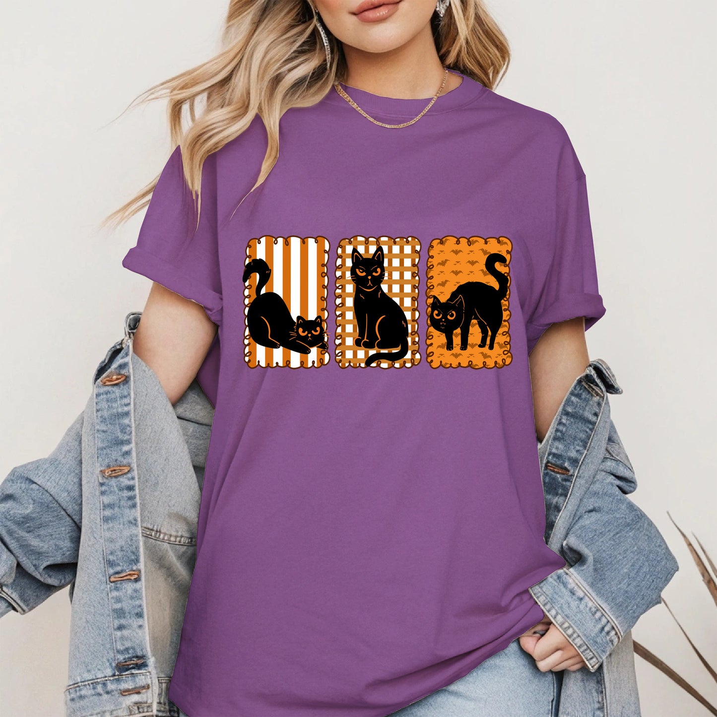 Black Cat Halloween shirt and sweatshirt