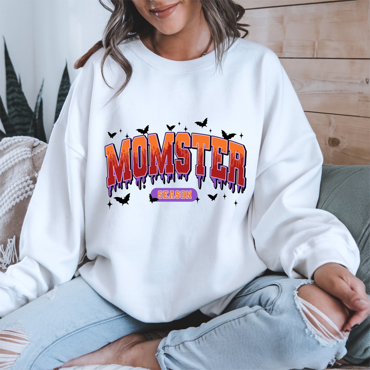 Momster Season Shirt Hoodie Sweatshirt for Halloween Moms