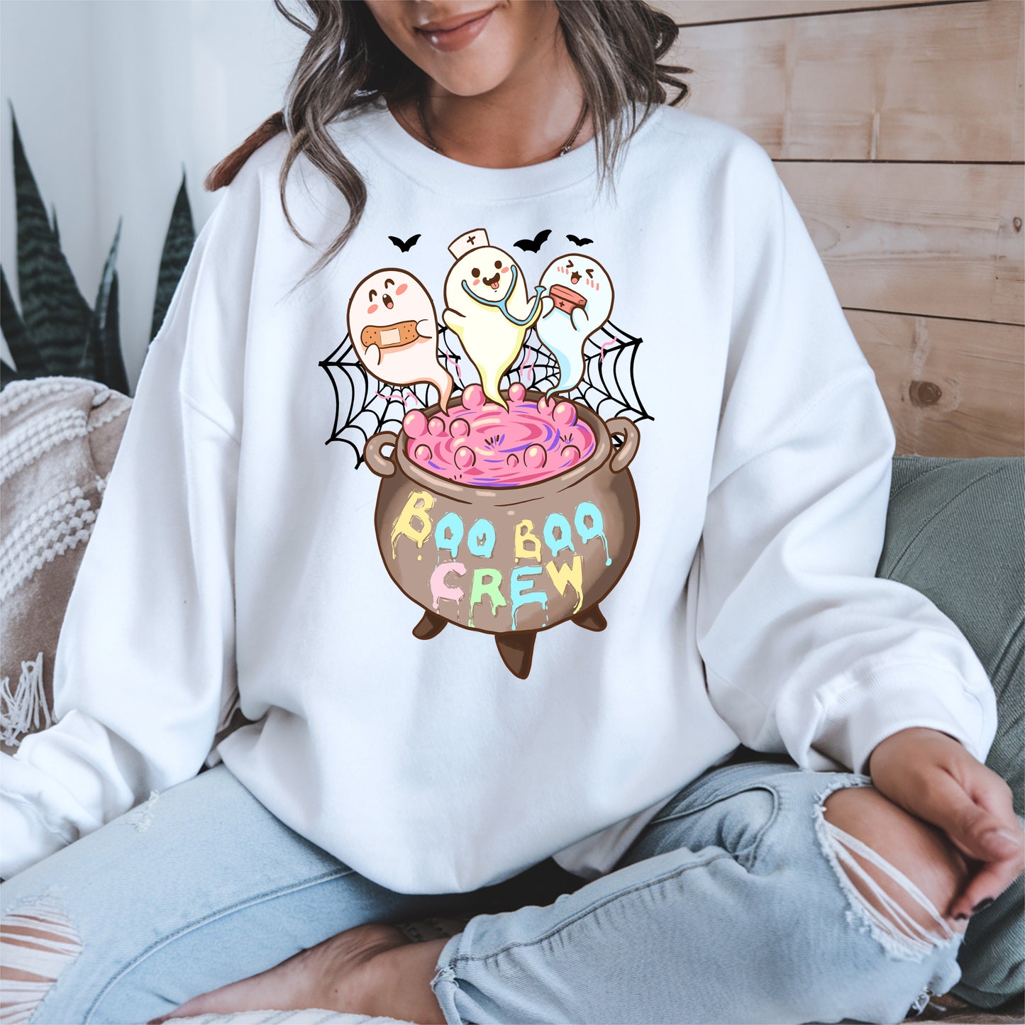 Boo Boo Crew – Cute Halloween Nurse Ghost Shirt
