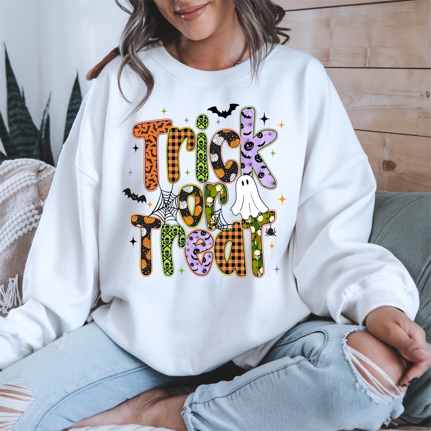 Trick or treat halloween shirt