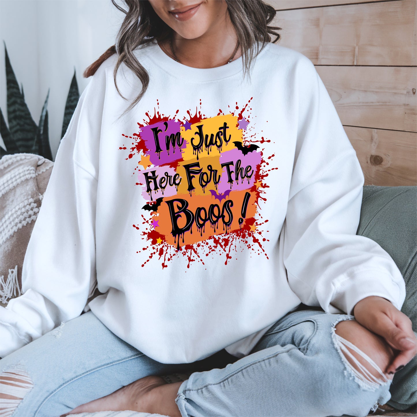 I'm just here for the Boos halloween shirt