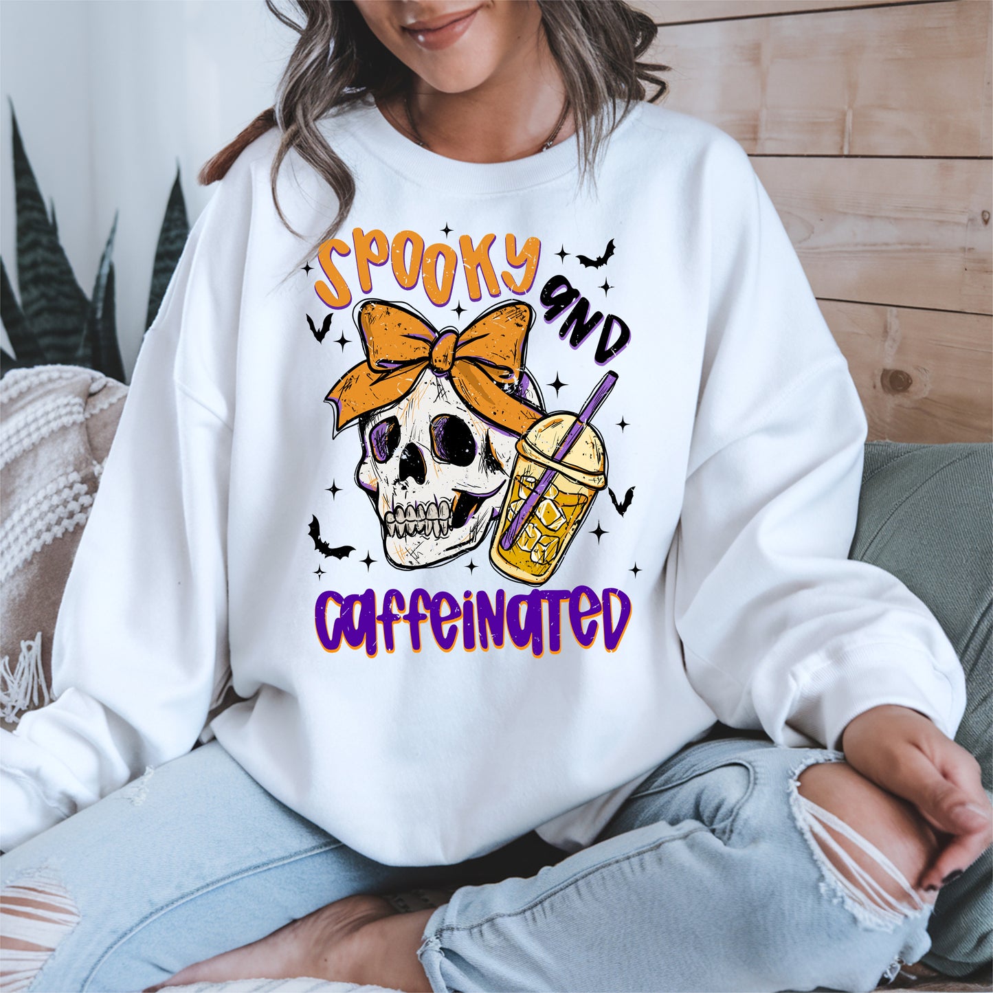 Spooky and Caffeinated halloween shirt