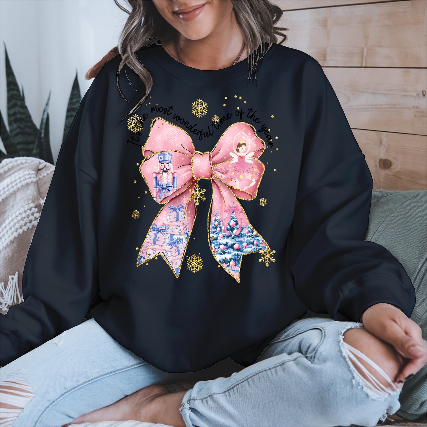It is the Most Wonderful Time Christmas Bow Shirt
