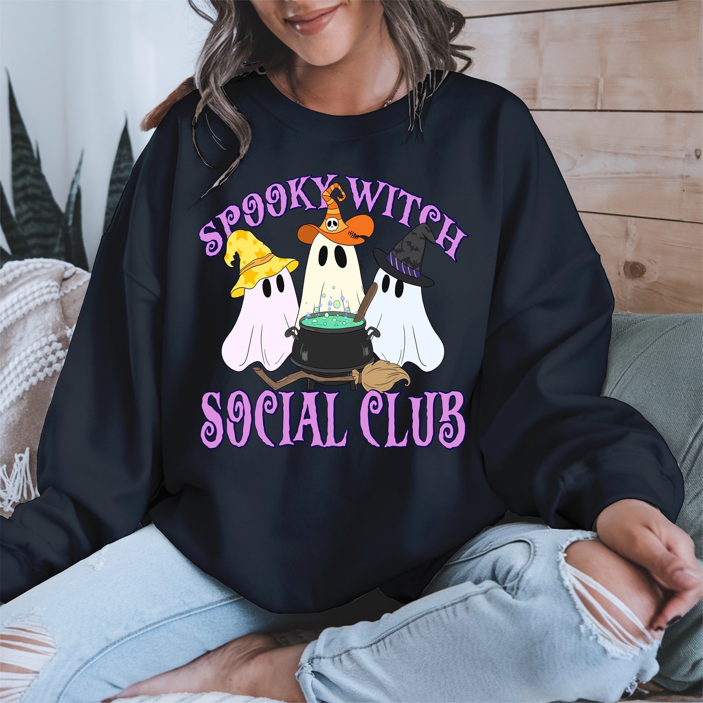 Spooky Witch Social Club Halloween Shirt