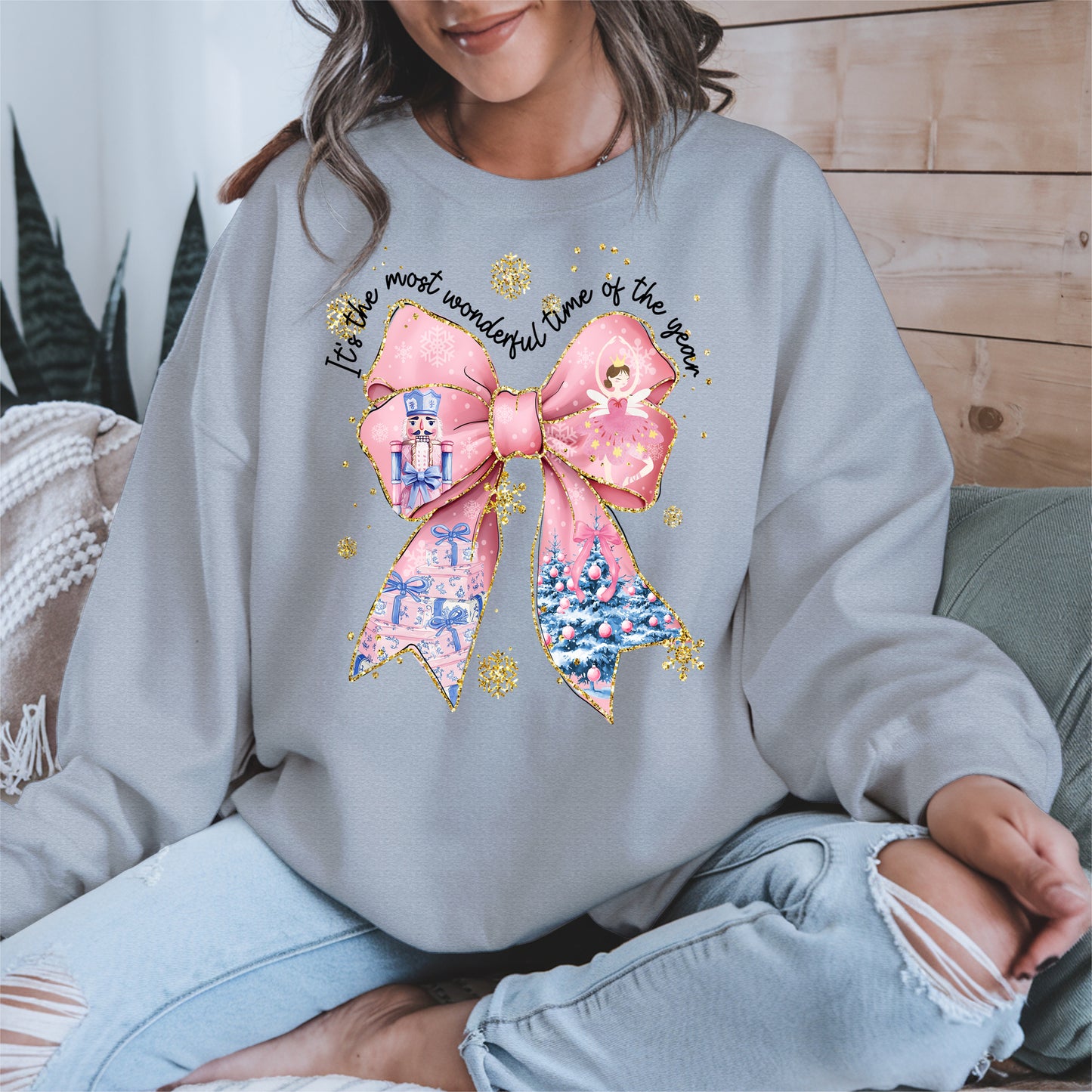 It is the Most Wonderful Time Christmas Bow Shirt