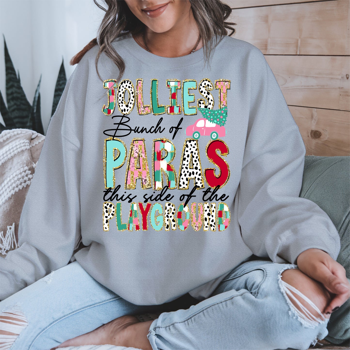 Jolliest Bunch of Teachers Christmas Shirt
