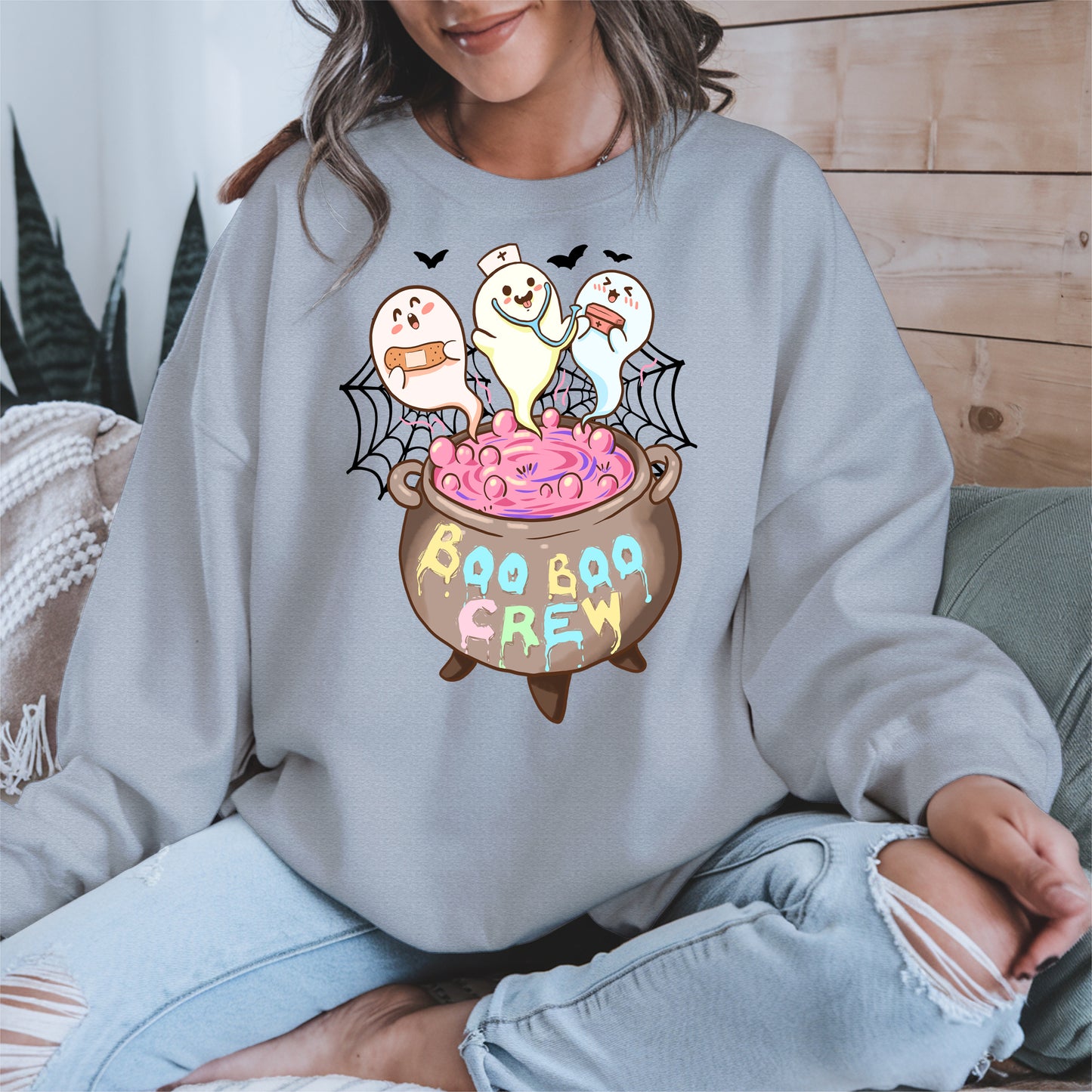 Boo Boo Crew – Cute Halloween Nurse Ghost Shirt