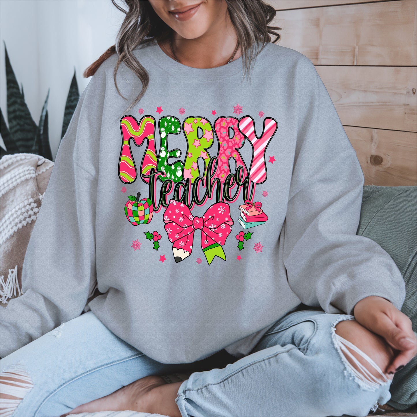 Merry Teacher Christmas Shirt
