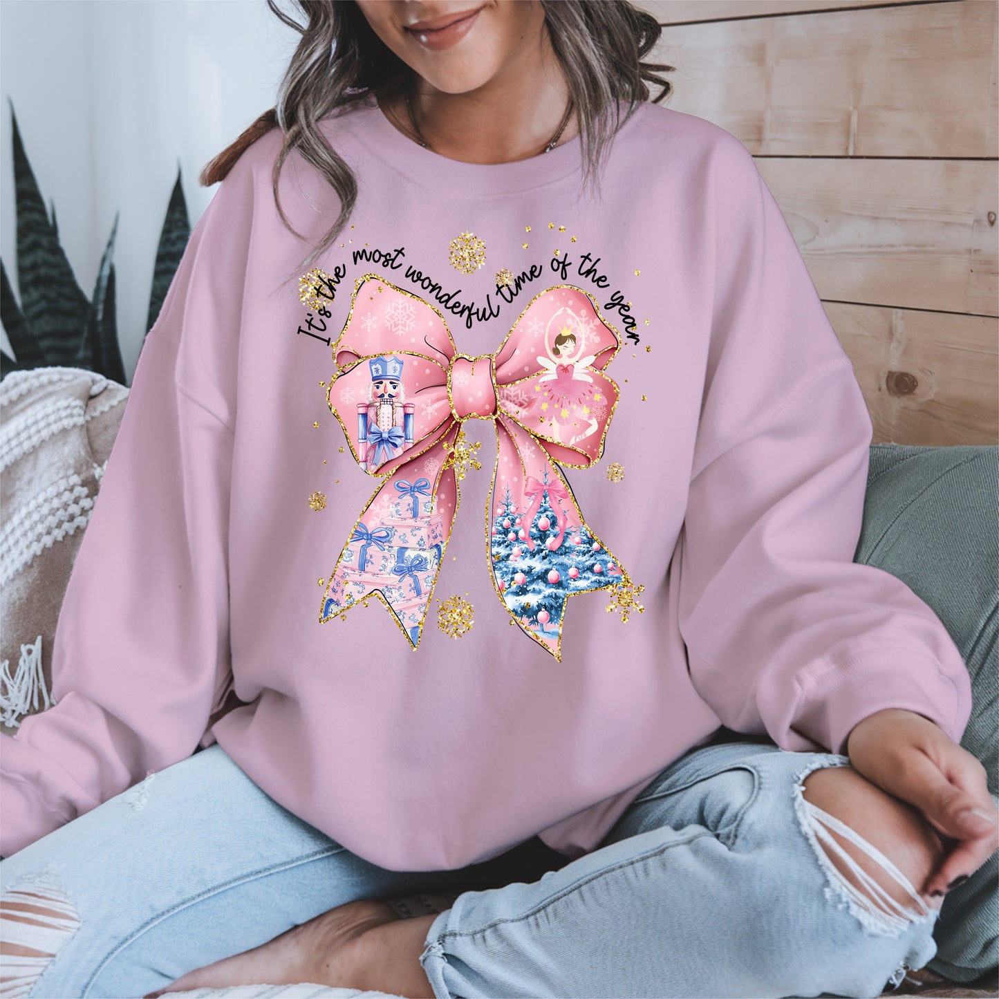 It is the Most Wonderful Time Christmas Bow Shirt