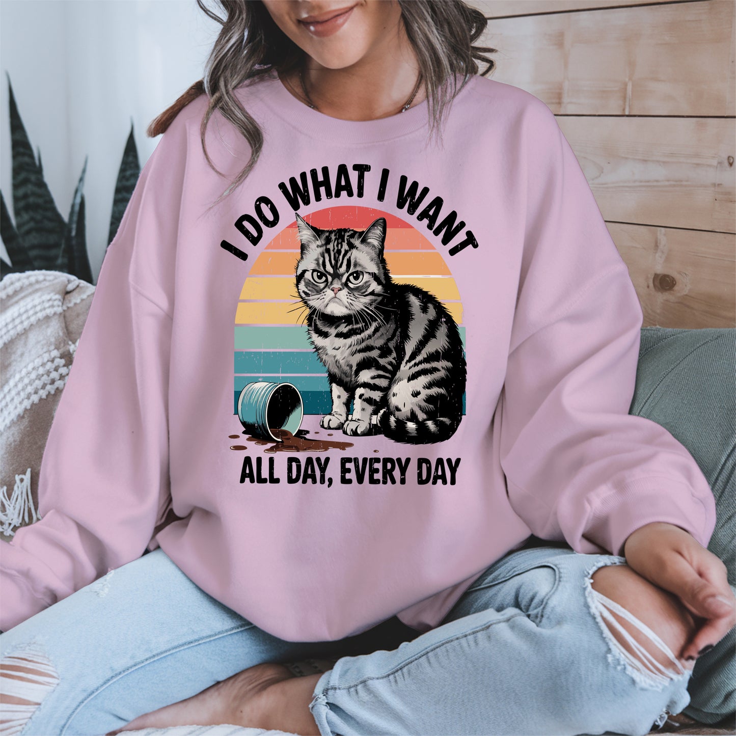 I Do What I Want Angry Cat Shirt Hoodie Sweatshirt
