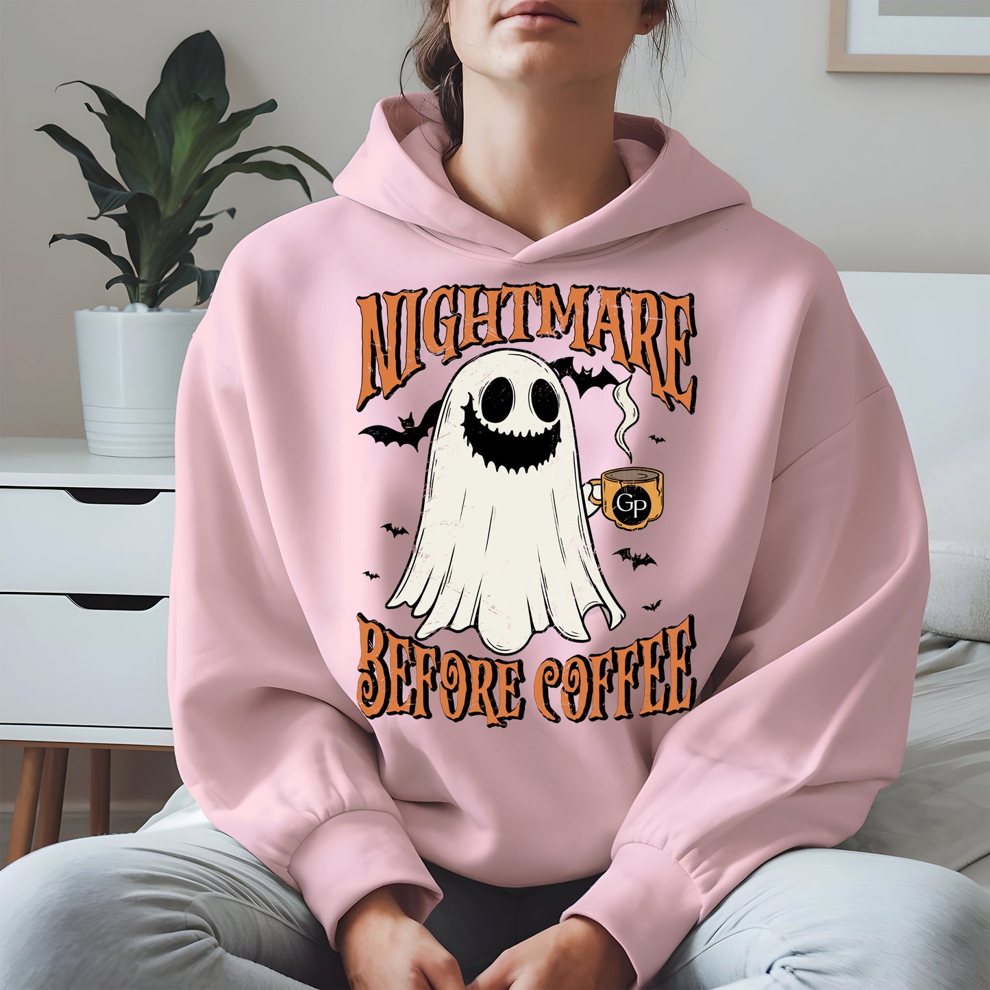 Funny Halloween Ghost Tee for Coffee Shirt