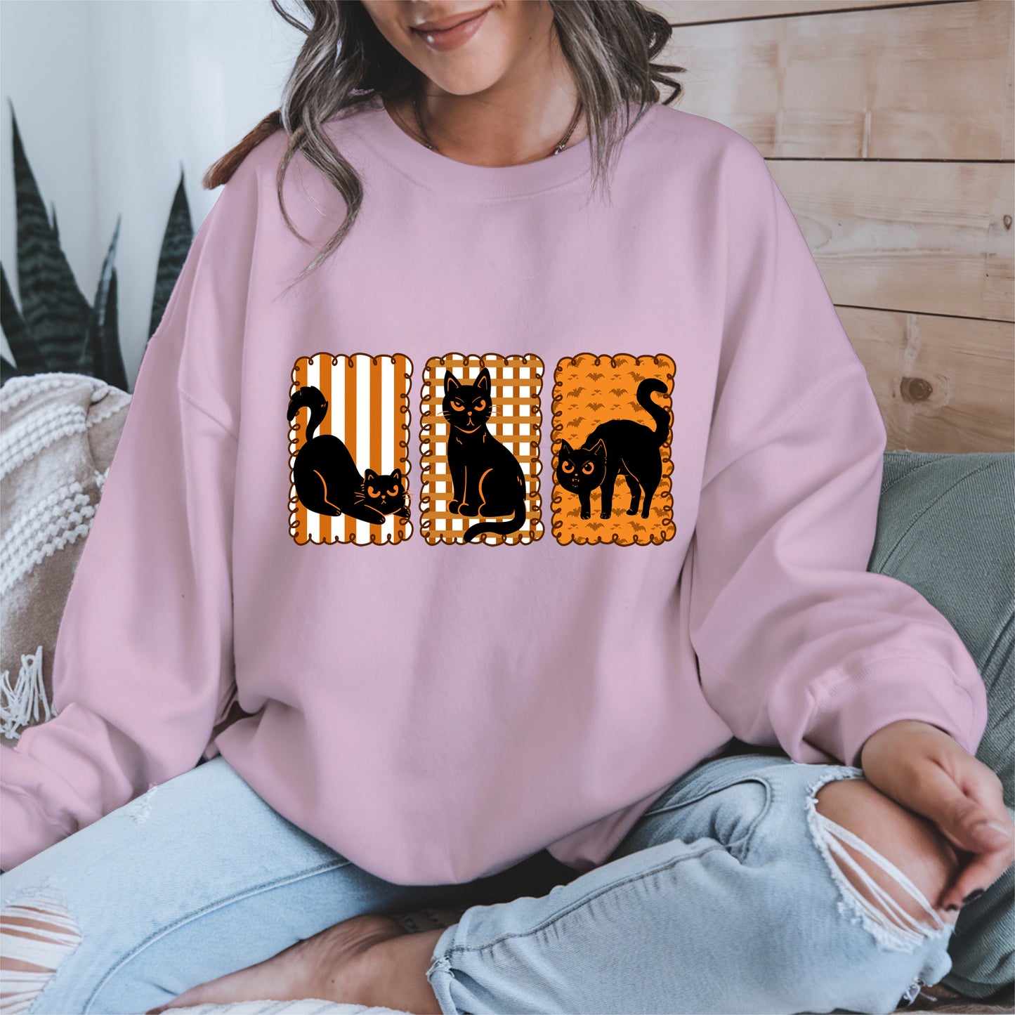 Black Cat Halloween shirt and sweatshirt