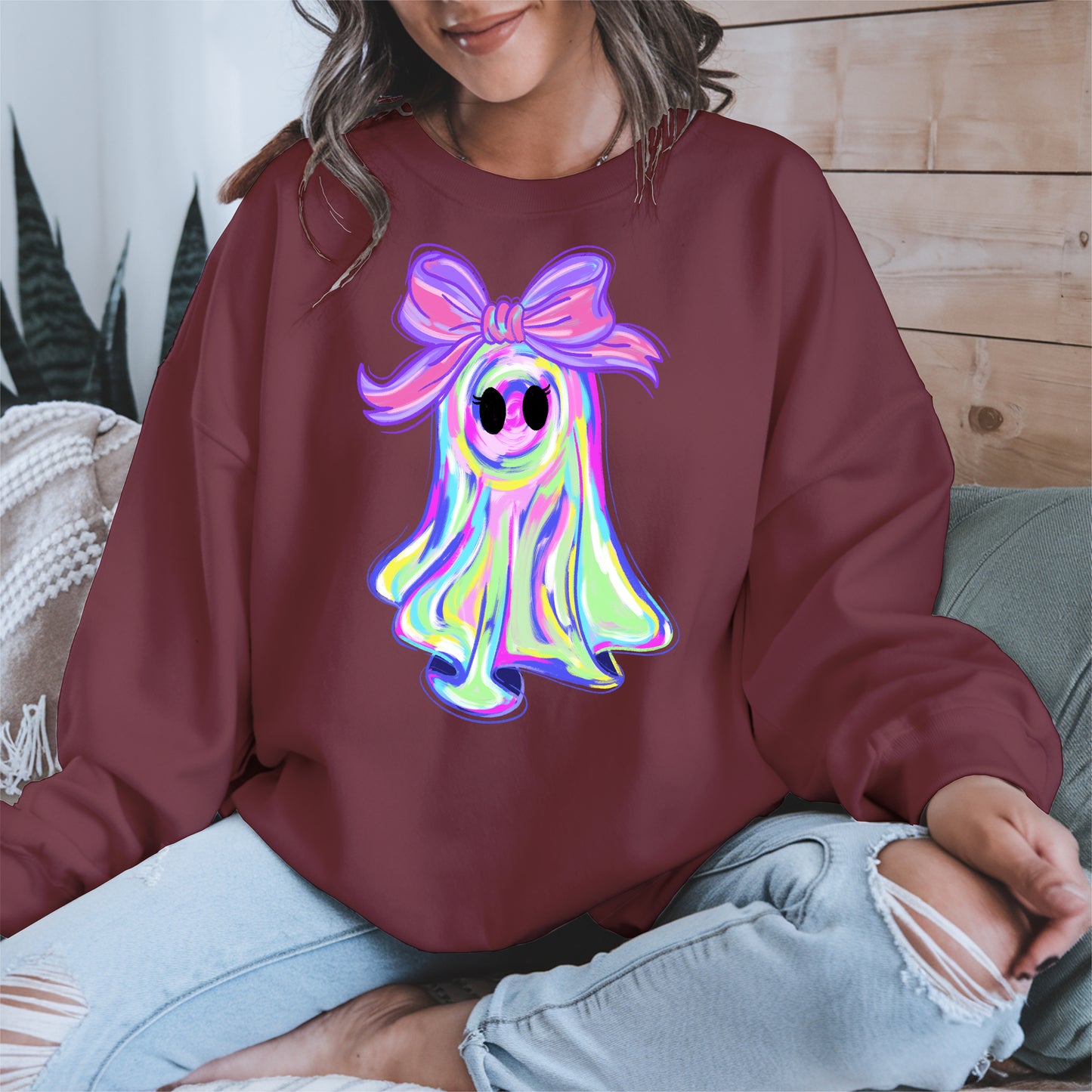 Pastel Ghost Shirt Hoodie Sweatshirt for Halloween Vibes