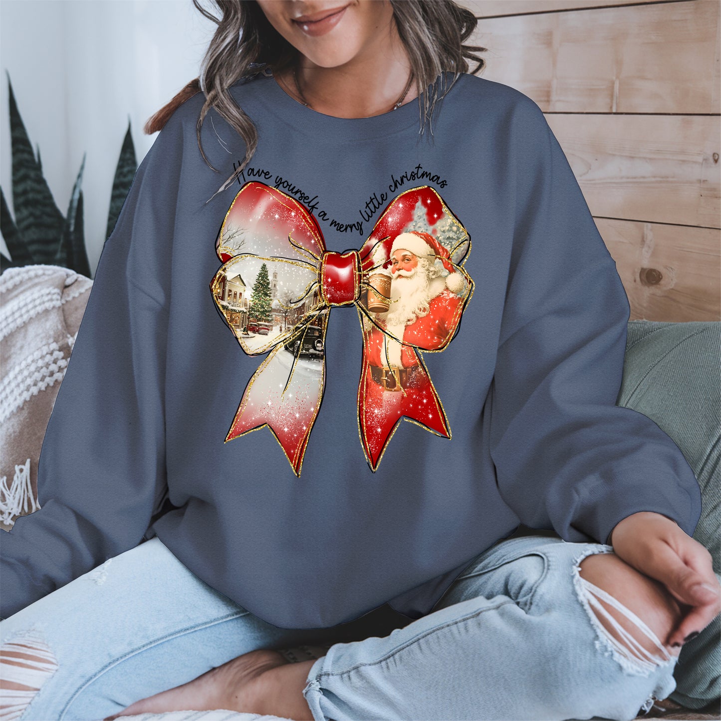 Small Town Christmas Santa Holiday Shirt