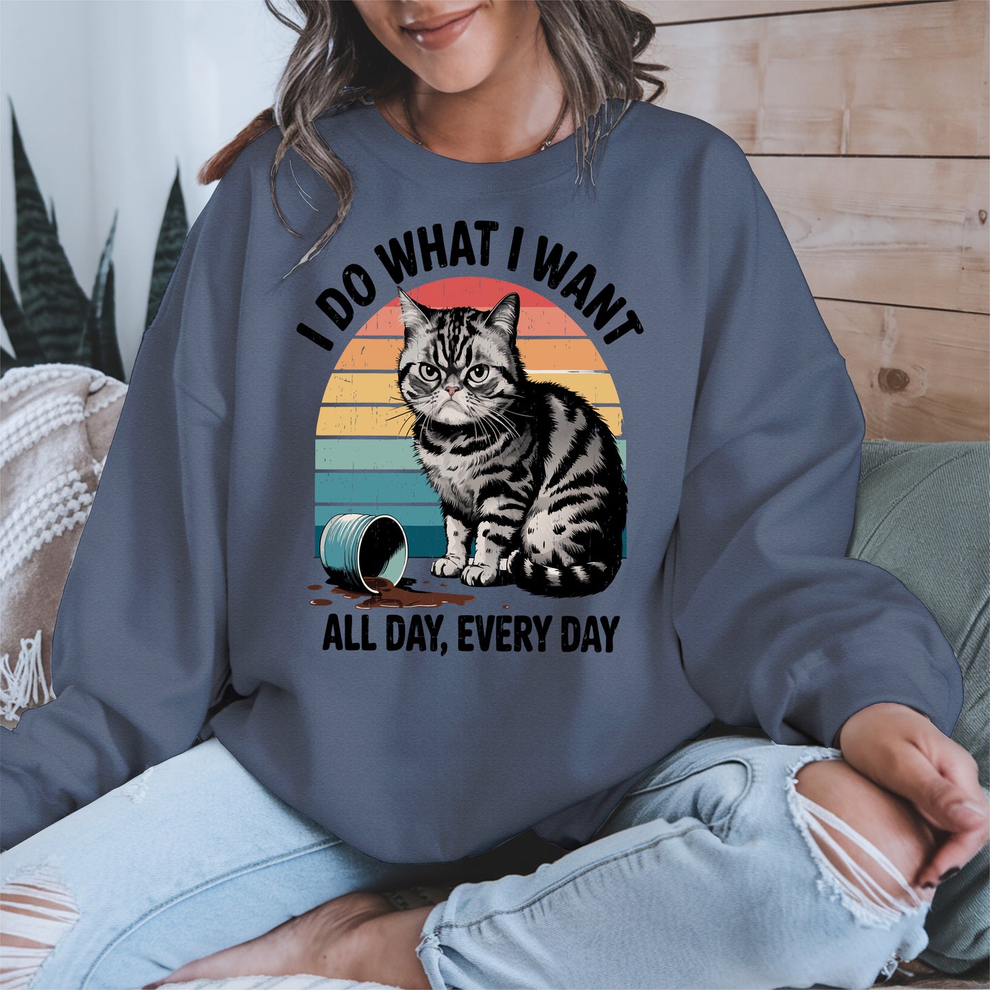 I Do What I Want Angry Cat Shirt Hoodie Sweatshirt