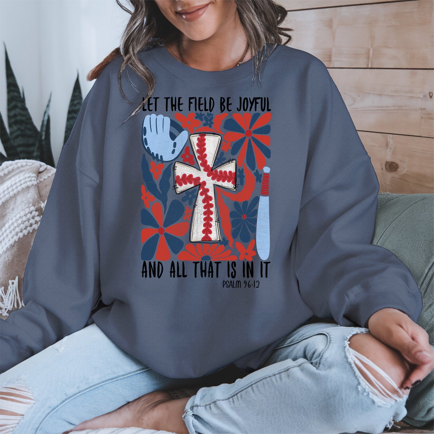 Faith Baseball Floral Shirt Sport Tee Hoodie Sweatshirt Gift for Fans