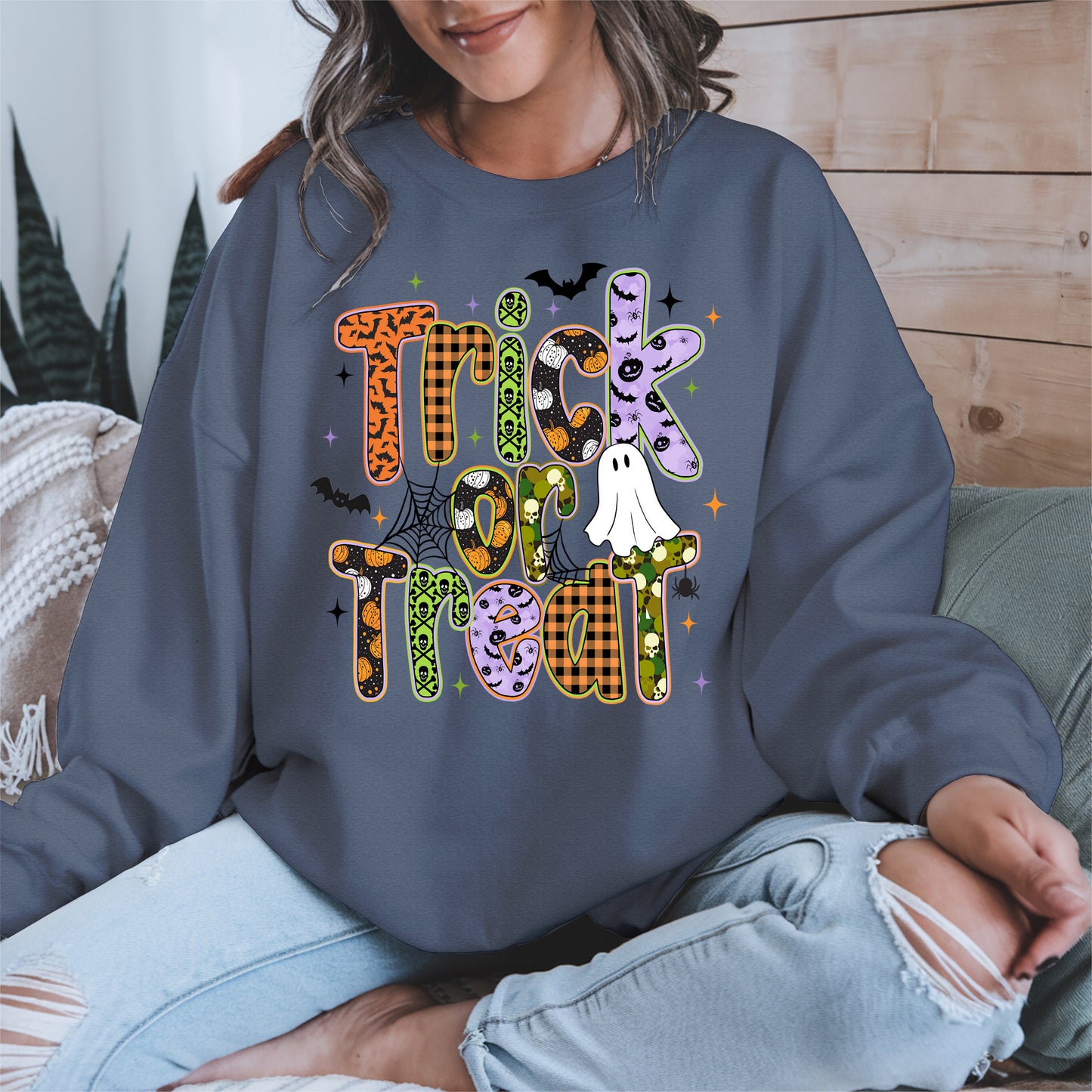 Trick or treat halloween shirt