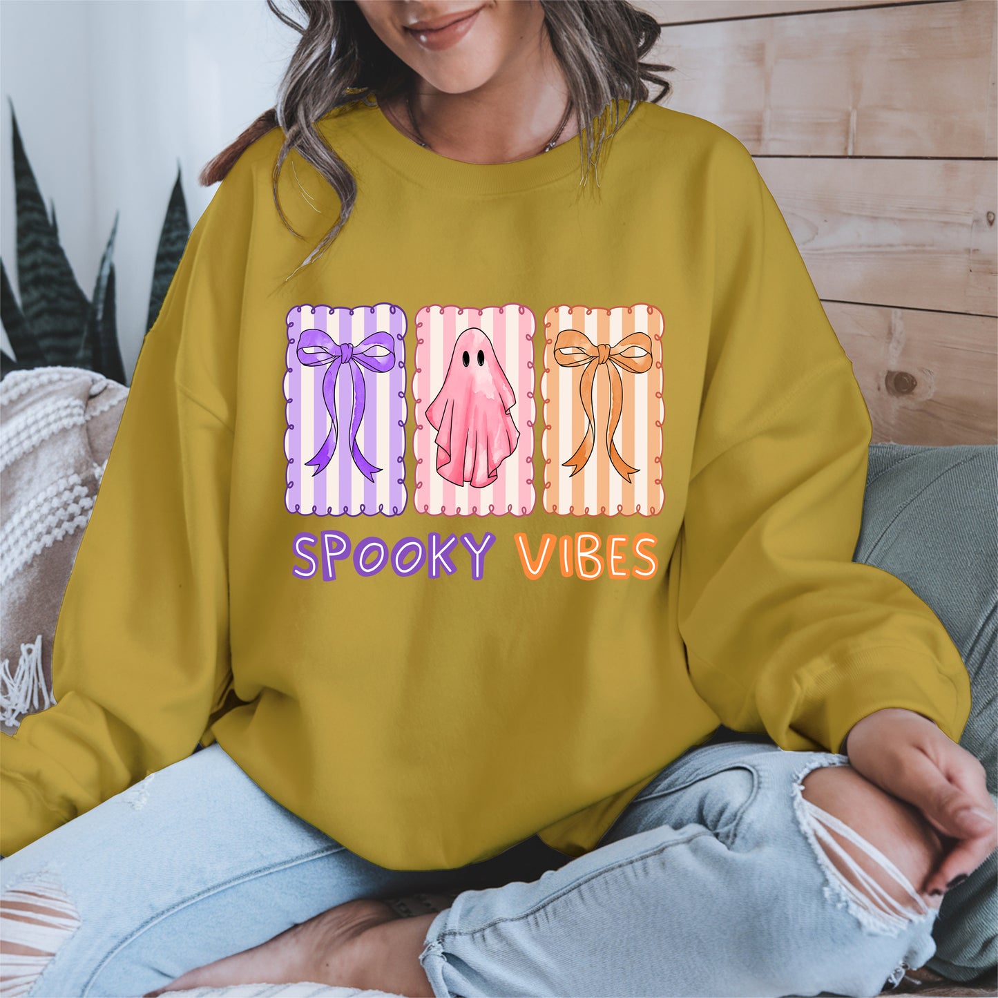 Spooky Vibes Shirt Hoodie Sweatshirt for Halloween and Fall Looks