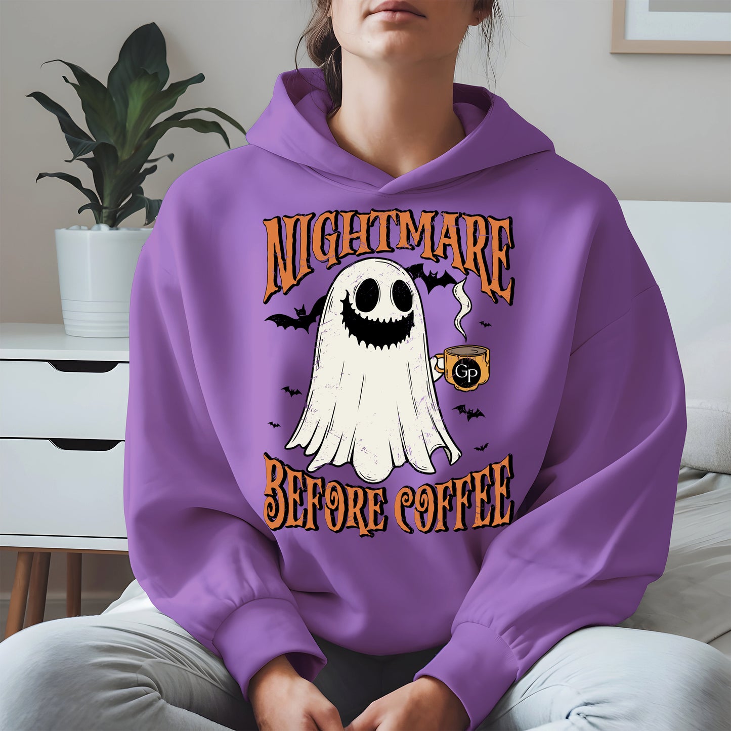 Funny Halloween Ghost Tee for Coffee Shirt