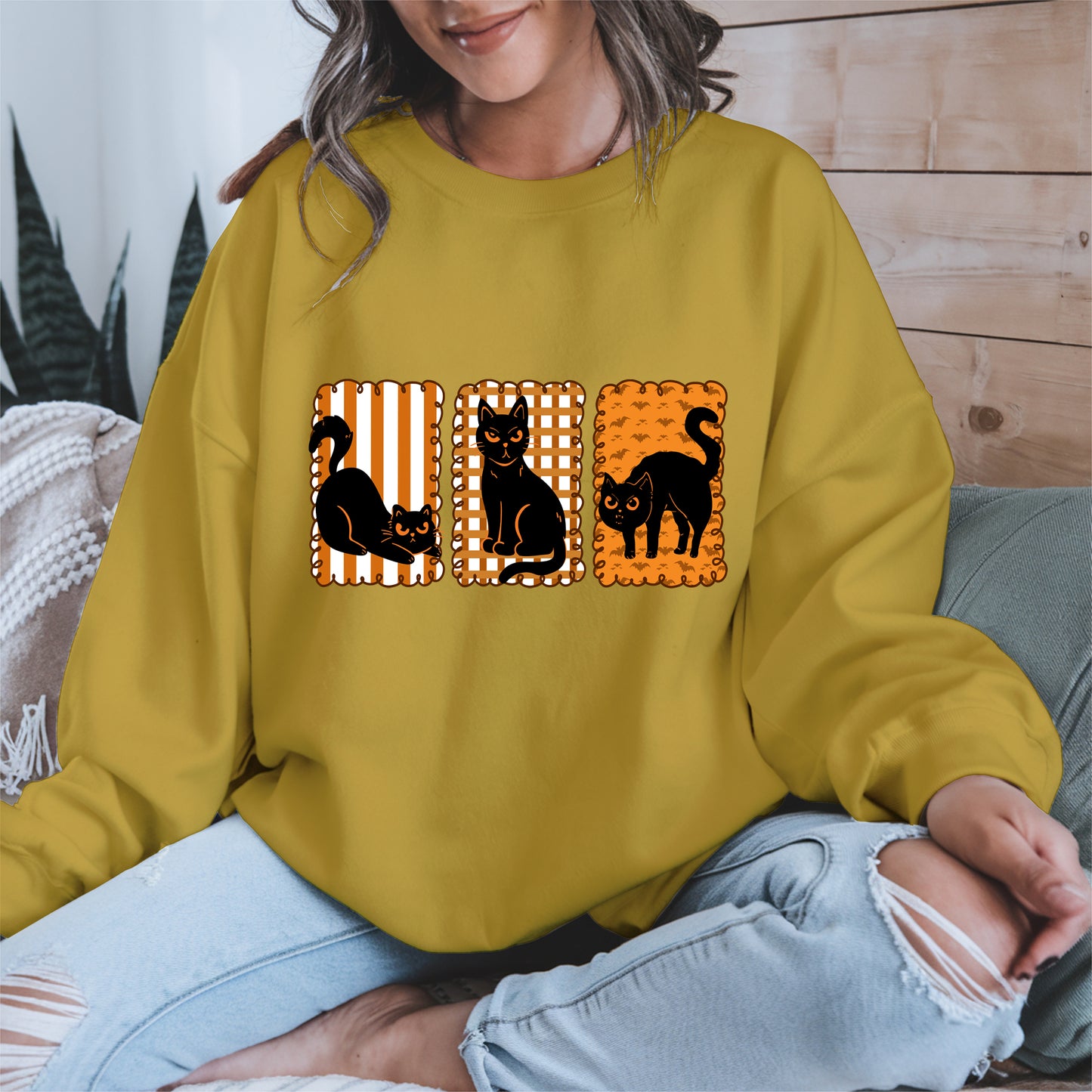 Black Cat Halloween shirt and sweatshirt