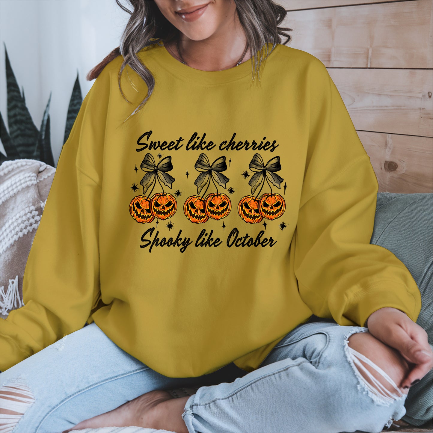 Sweet like cherries Spooky like October shirt
