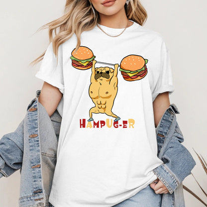 Hampug-er Funny Pug Burger Gym Shirt