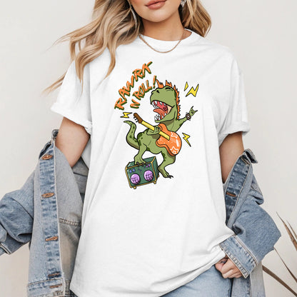 Rawrk N Roll Dinosaur Shirt