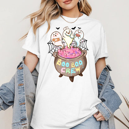 Boo Boo Crew – Cute Halloween Nurse Ghost Shirt