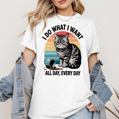 I Do What I Want Angry Cat Shirt Hoodie Sweatshirt