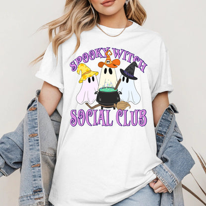 Spooky Witch Social Club Halloween Shirt