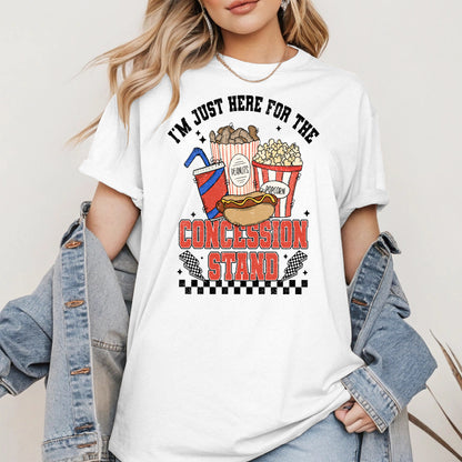 Concession Stand Sport Shirt Hoodie Sweatshirt with Snack Bar Design
