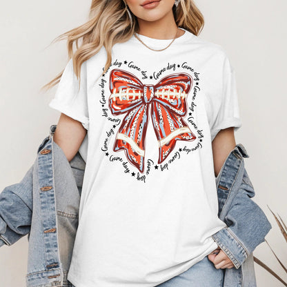 Baseball Bow Shirt Sport Tee Hoodie Sweatshirt Gift for Fans and Moms