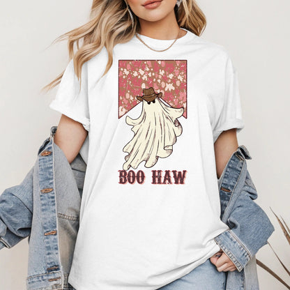 Boo Haw Western Ghost Cowgirl Tee