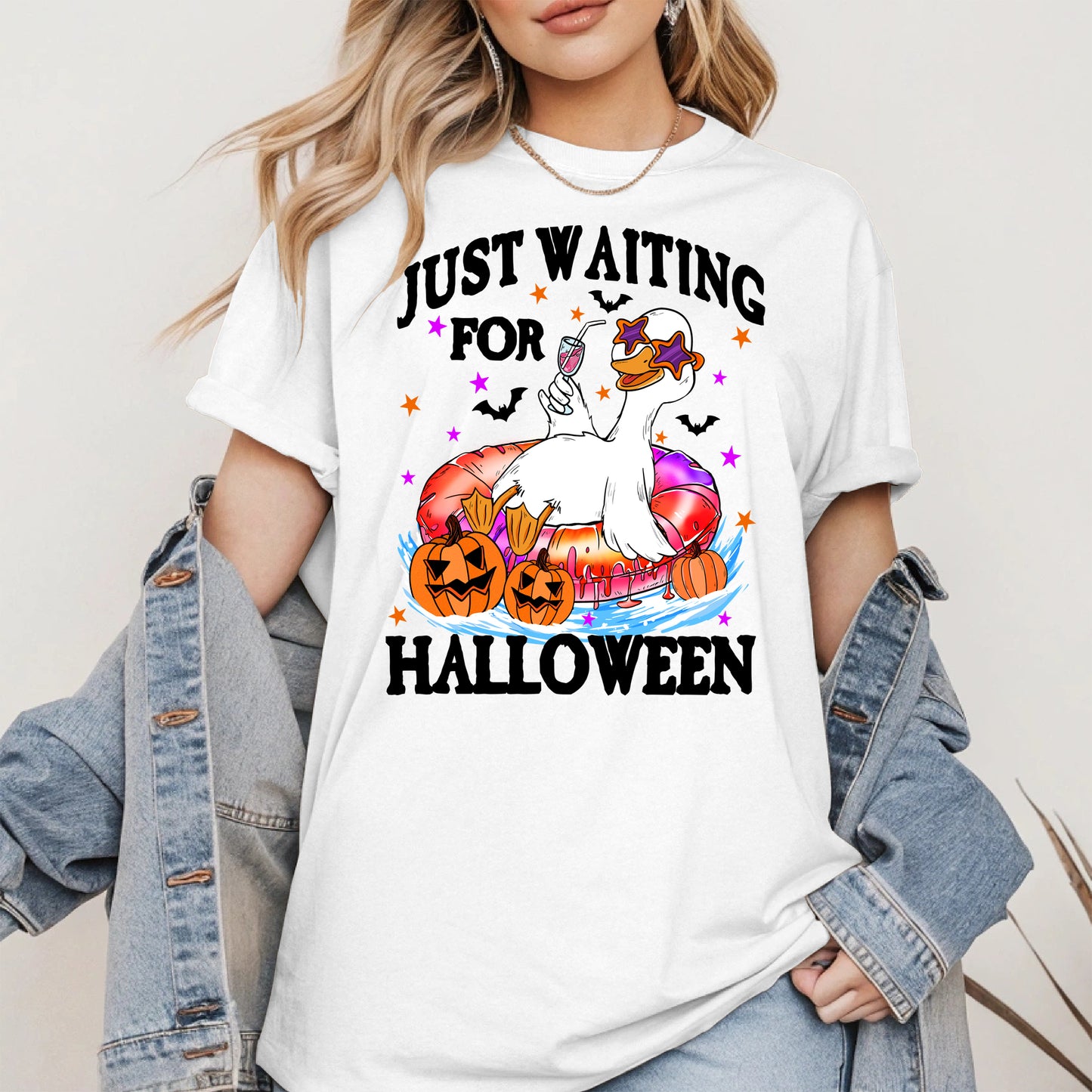 Just waiting for Halloween halloween shirt