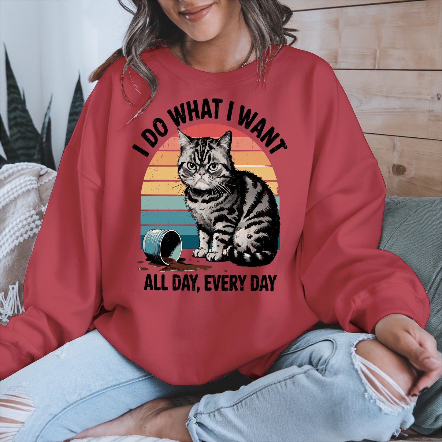 I Do What I Want Angry Cat Shirt Hoodie Sweatshirt