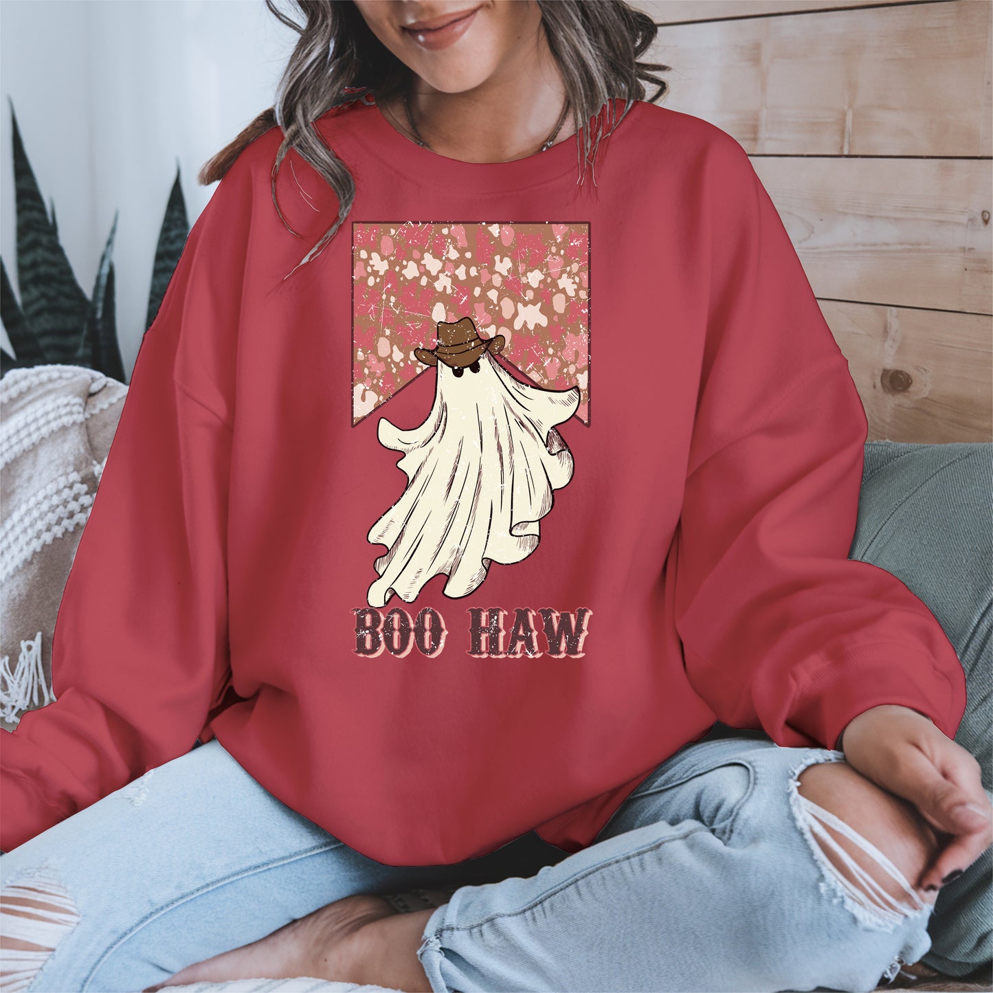Boo Haw Western Ghost Cowgirl Tee