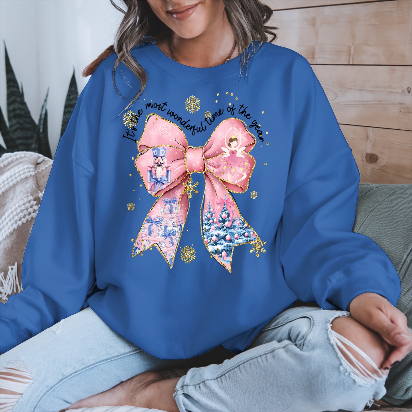 It is the Most Wonderful Time Christmas Bow Shirt