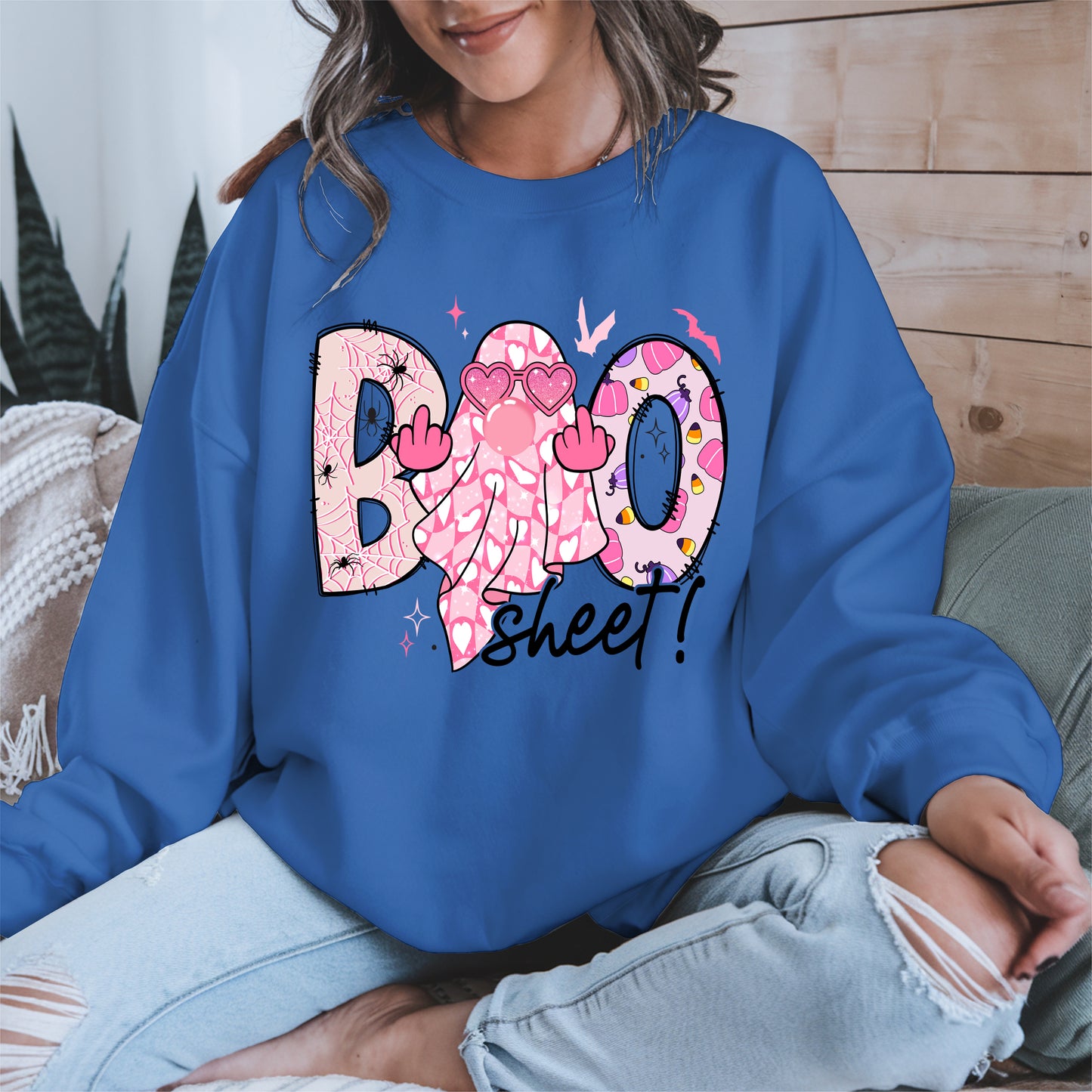 Pink Sassy Ghost Boo Shirt - Cute Halloween Attitude Tee