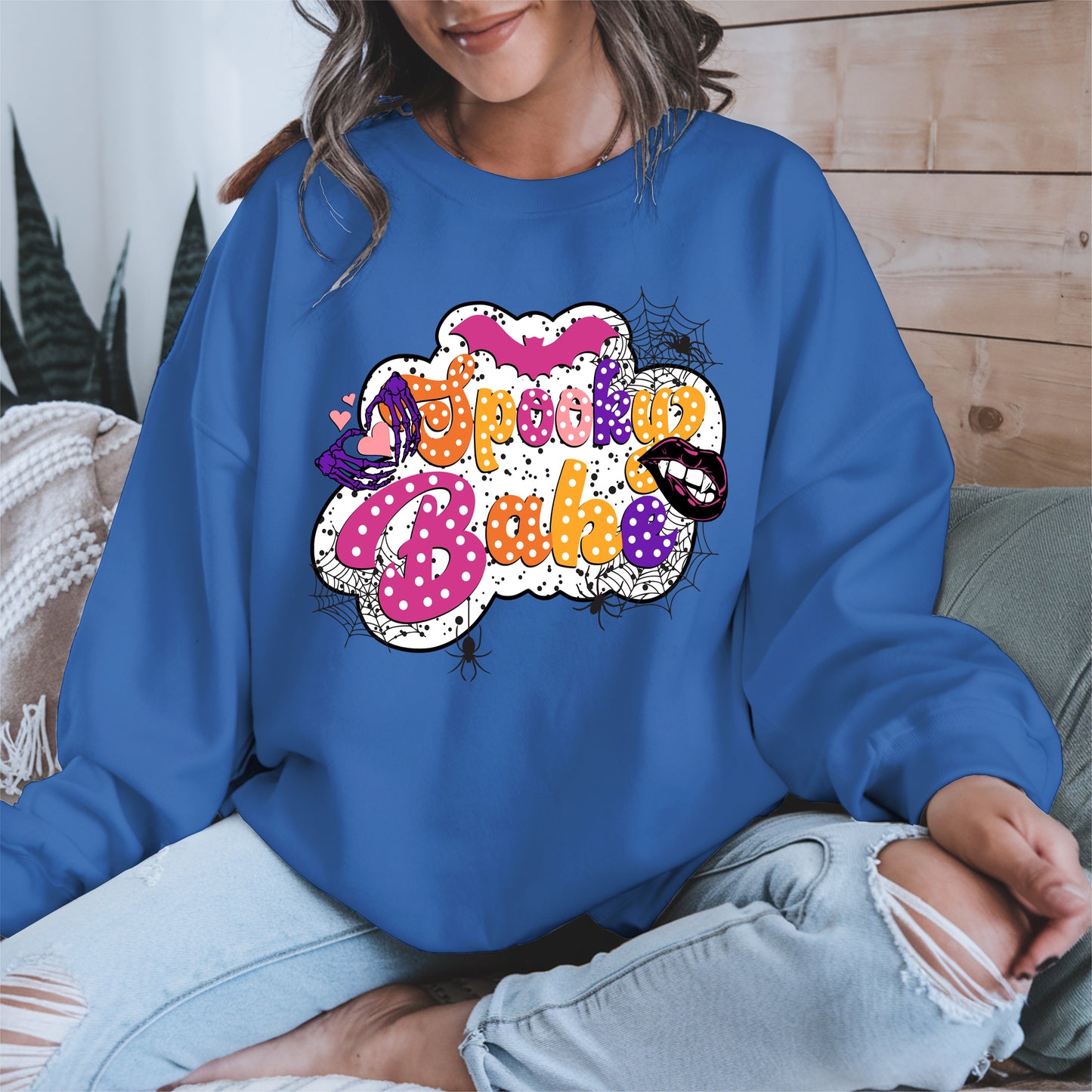 Spooky Babe Halloween Shirt Cute Gothic Retro Tee