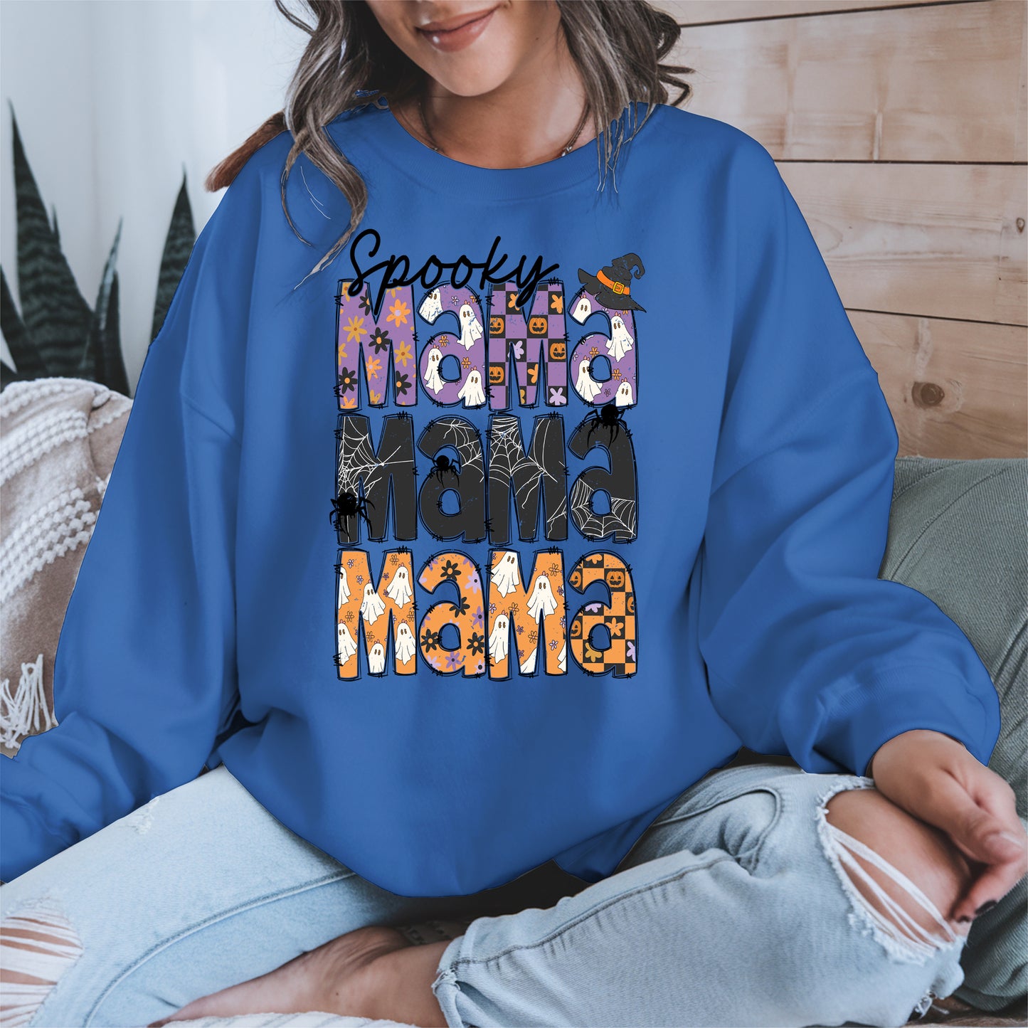 Halloween Mama Shirt - Ghosts and Spooky Patterns