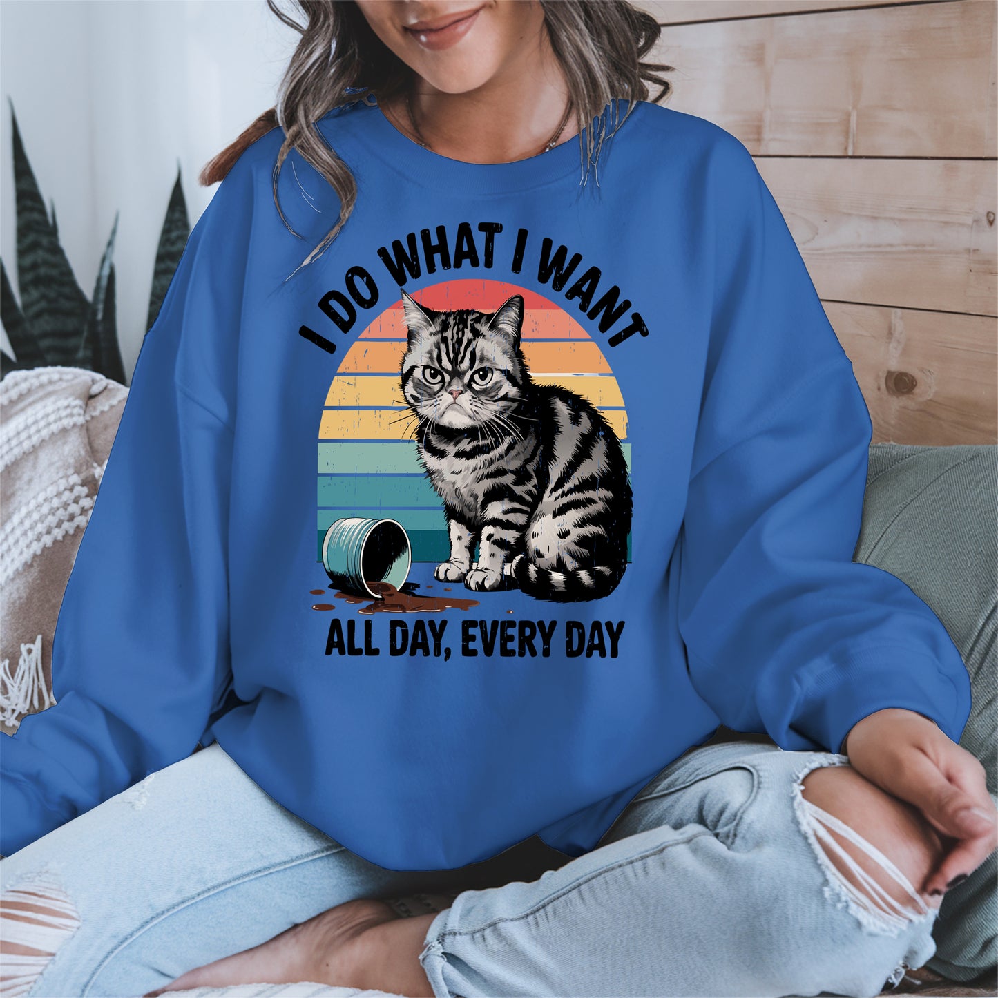 I Do What I Want Angry Cat Shirt Hoodie Sweatshirt